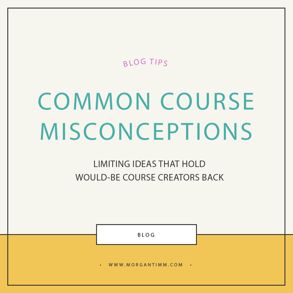 COURSE MISCONCEPTIONS